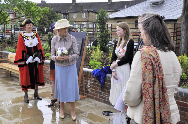 Princess Alexandra opens the Diamond Jubilee Gardens